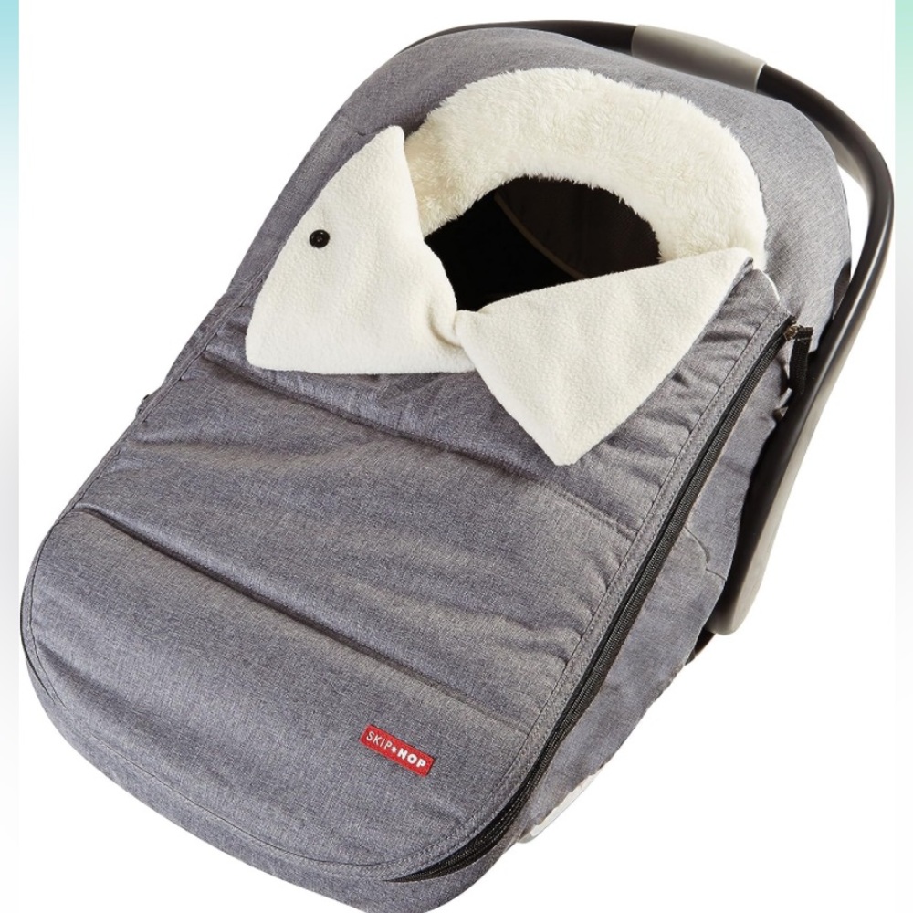 Skip Hop Gray and Cream Carrier Cover